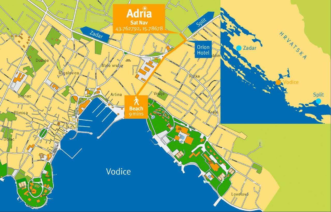 Hotel Adriasobe Vodice Exterior foto